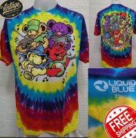 เสื้อมัดย้อม Grateful dead Liquid bull ลิขสิทธิ์แท้100% by pop comics