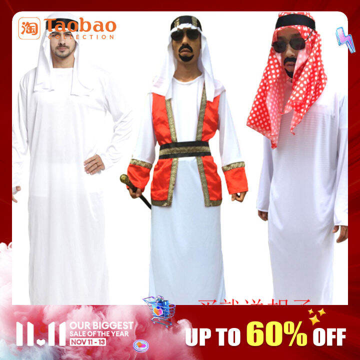Halloween Cosplay Middle East Performing Costumes Arab Costume Dubai Tyrant Qatar Shepherd