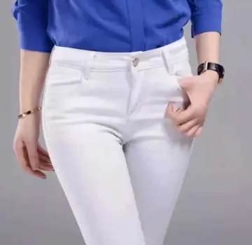 Plain sale white pants