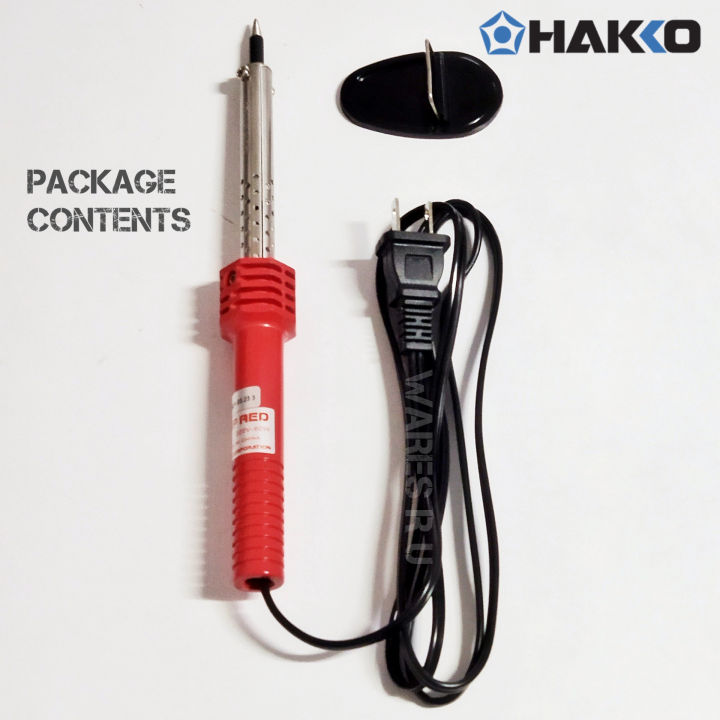 hakko-red-no-502f-503f-v22-หัวแร้งบัดกรีแบบแช่-ด้ามปากกา-40-60watt-max