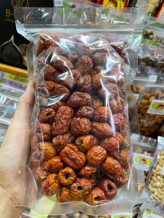 พุทราจีนไร้เมล็ด-dried-jujube-พุทราแห้งเม็ดเล็ก-ปรุงรสพร้อมทาน-สะอาด-สด-ใหม่-400g