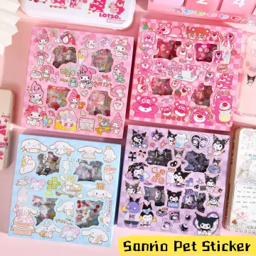 500Pcs/Roll Sanrio Stickers Kawaii Hello Kitty Melody Kuromi