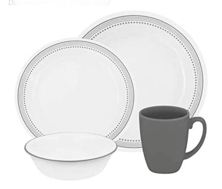 Corelle Mystic Gray 16pc Dinnerware Set bought in🇨🇦 Lazada PH