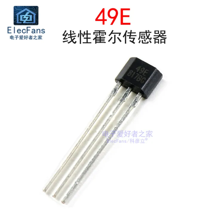 (5) 49e Sensor S49e Hall Element Ss49e Linear Hall Electronic Switch ...