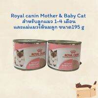 Royal Canin Mother &amp; Baby Cat โรยัล คานิน แม่ให้นมและลูกแมวแบบกระป๋อง ขนาด 195 กรัม exp 10/2024