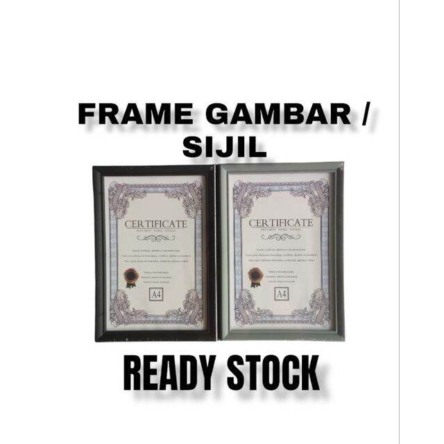 A4 Certificate Framea4 Frame Sijil Frame Gambar Lazada