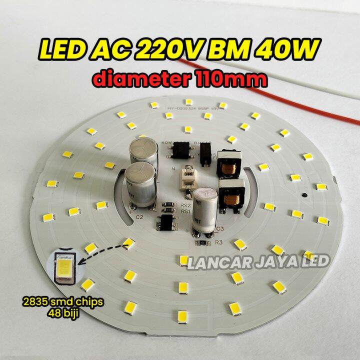 PCB LED AC BM 40W Sparepart Lampu | Lazada Indonesia