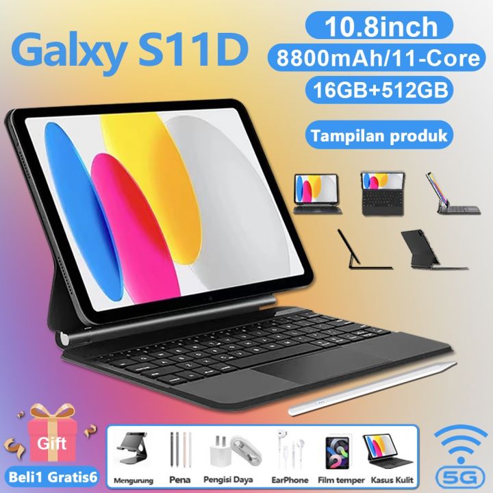 【Beli 1 Gratis 6】Tablet PC Asli Galaxy Tab S11D tablet pc terbaru 2023