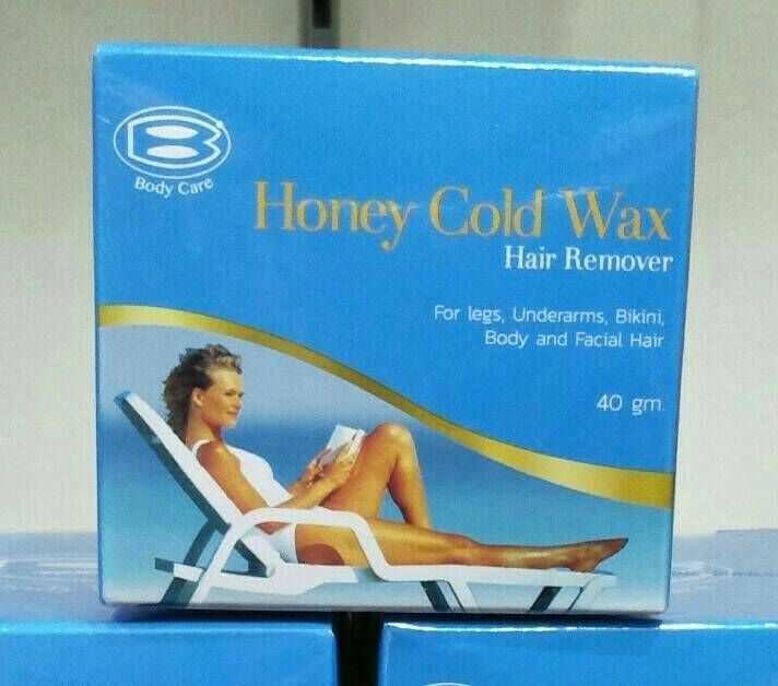 ครีมกำจัดขนฮันนี่คูลแว๊กซ์-body-care-honey-cold-wax-hair-remover-กำจัดขนแว๊กซ์ขี้ผึ้งเย็น-ส่วนผสมธรรมชาติ-100-น้ำผึ้งเข้มข้น-สามารถกำจัดขนได้อย่างเกลี้ยงเกลา-แบบถอนรากถอนโคนขนกำจัดขนได้ทั้งขนแขน-ขา-รั