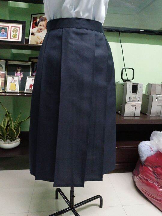 school uniform skirt for kids and adult round pleats and back