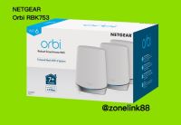 Netgear AX4200 WiFi Mesh System (RBK753) Orbi Tri-Band WiFi 6 Mesh System, 4.2Gbps, Router + 2 Satellites