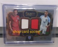 Harry Kane and Theo Walcott card soccer Panini select 2017-18 the enclosed player worn double team