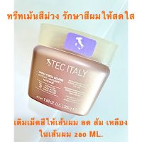 TEC ITALY LUMINA COLOR ทรีทเม้นท์สีม่วง สำหรับสีหม่น เข้มข้นให้สีผมเด่นชัด ฟื้นฟูแกนผม สูตรเข้มข้น 280 ML.