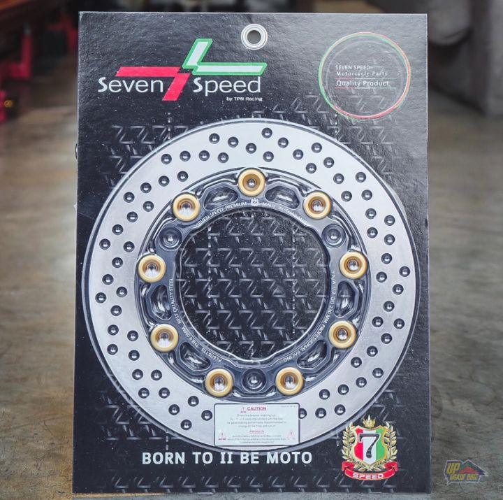 จานเบรคหน้า-seven-speed-ใส่-nmax-ขนาดจานไซส์เดิม-230mm-ใส่ได้ทั้งปีเก่าและใหม่-ใบละ-1-500