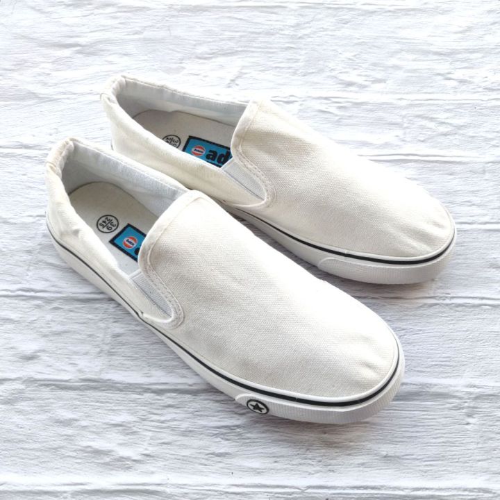 Advan Shoes White Canvas Slip Ons | Lazada PH