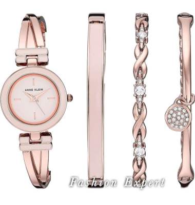 ✨ของแท้100%✨ นาฬิกาข้อมือ ของแท้ ได้ทั่งชุด Anne Klein Womens Swarovski Crystal Accented Watch AK3284