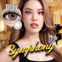 คอนแทคเลนส์ รุ่น Symphony สีเทา/ตาล Gray/Brown มีสายตาปกติ (0.00) เปลี่ยนแทนทุกเดือน