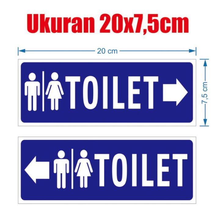 Stiker Arah Toilet Waterproof Tinggal Tempel Cm Lazada Indonesia