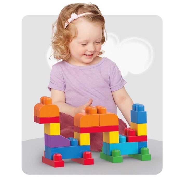 ของแท้-mega-bloks-first-builders-big-building-bag-ตัวต่อ-เมกะ-บล๊อค-บล๊อคตัวต่อ