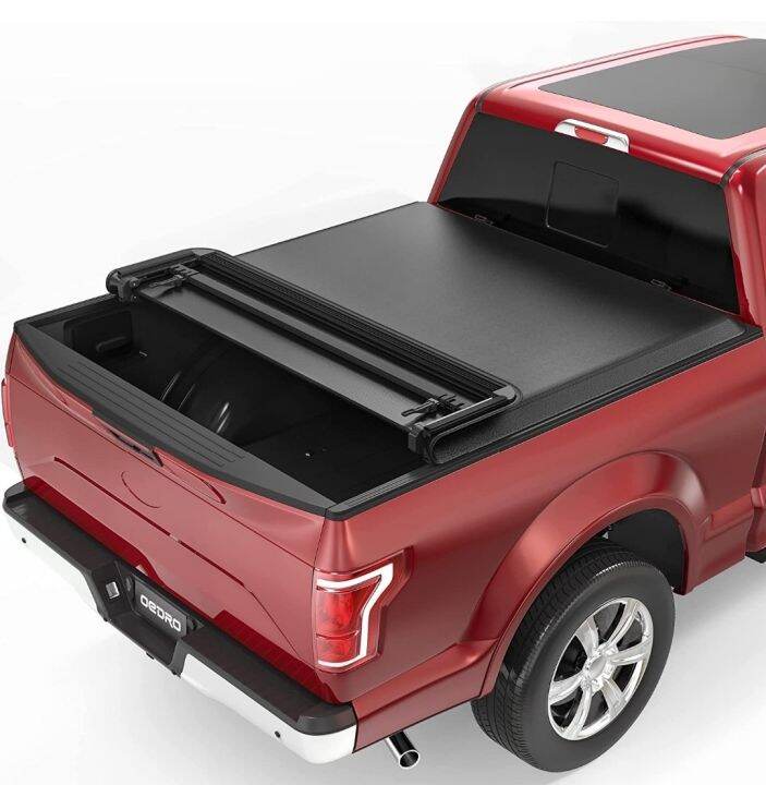 OEDRO Quad Fold Tonneau Soft Truck Bed Covers Ford-F150 6.5 Ft | Lazada PH