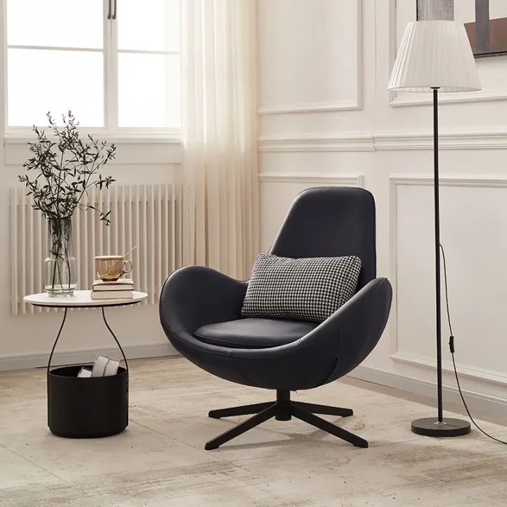 Northern Europe Fabric Couch Egg Shell Chair Small Apartment Modern Minimalist Living Room Chair