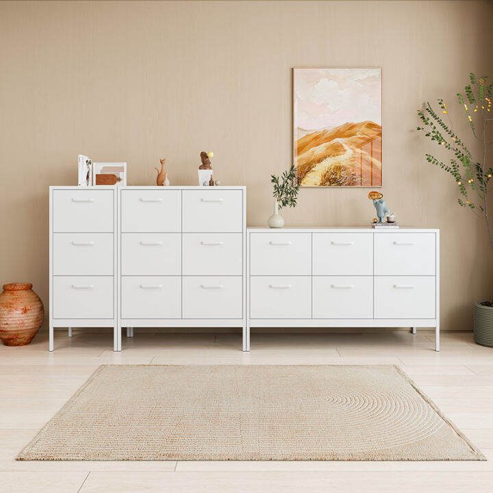 Nordic Style Iron Sideboard Cabinet Living Room Storage Drawer Storage ...