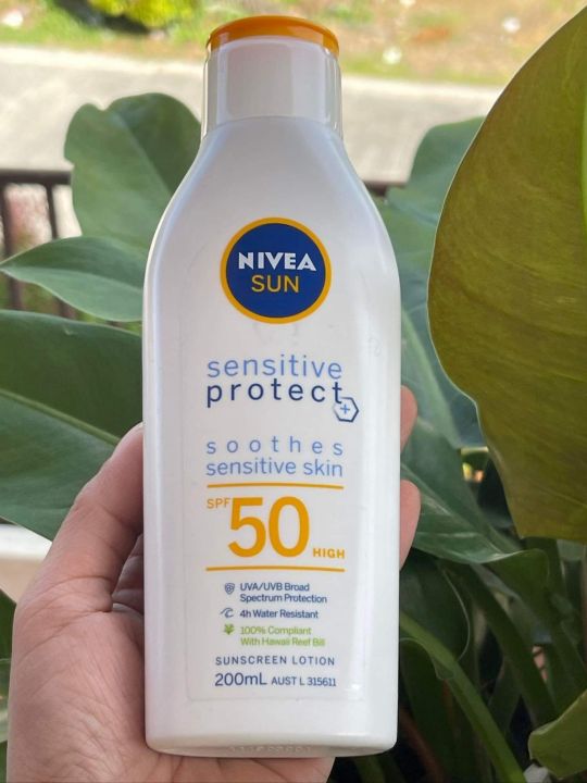 Nivea Sun Sensitive Protect Spf50 Sunscreen Lotion 200ml🇦🇺 Lazada Ph