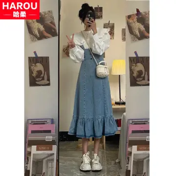 Chân váy Nhật dáng dài kiểu( eo dưới 68cm) - Tìm Voucher