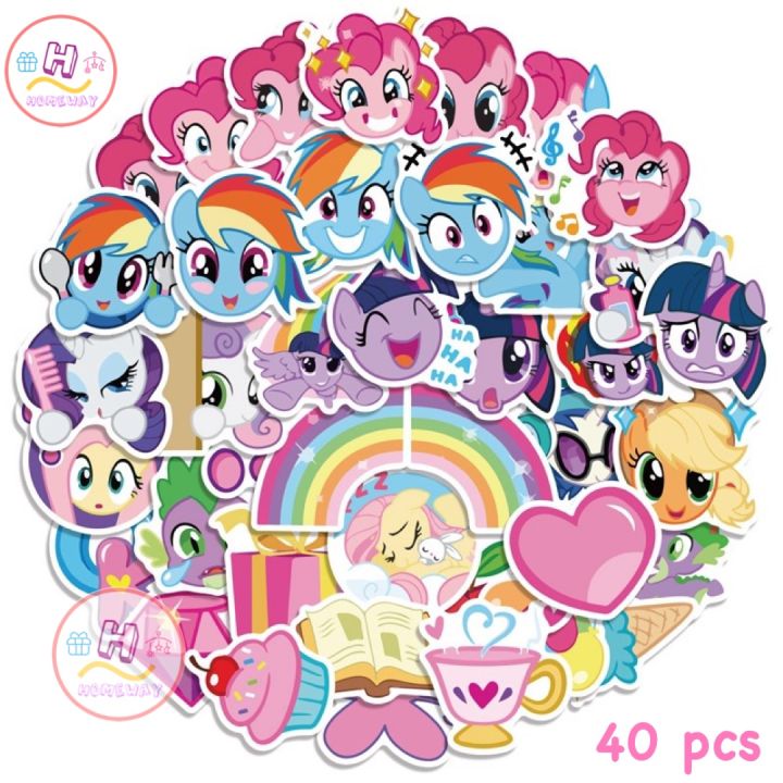 homeway99-sticker-สติ๊กเกอร์-pony-h-149-40ชิ้น-my-little-pony-ม้าโพนี่-ม้า-มายลิตเติ้ลโพนี่-ม้าน้อยมหัศจรรย์-ม้าpony-โพนี่-ม้าโพนี-ชมพู-พาสเทล-ม้าpony-โพ-นี่-นี-po-ny-ยูนิคอร์น-ยูนิคอน