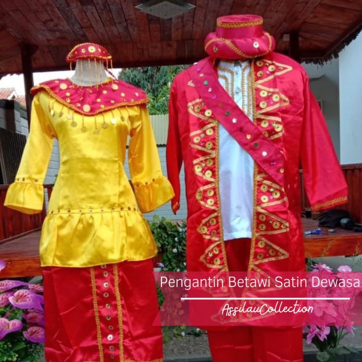 Pakaian Adat Pengantin Betawi Lazada Indonesia