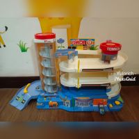 #มือ2#ชุดรางรถ tomy tomica พร้อมกล่อง ชุดลิฟท์ลานจอดรถ