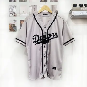 BAJU BASEBALL JERSEY BASEBALL PRIA WANITA dodgers hitam