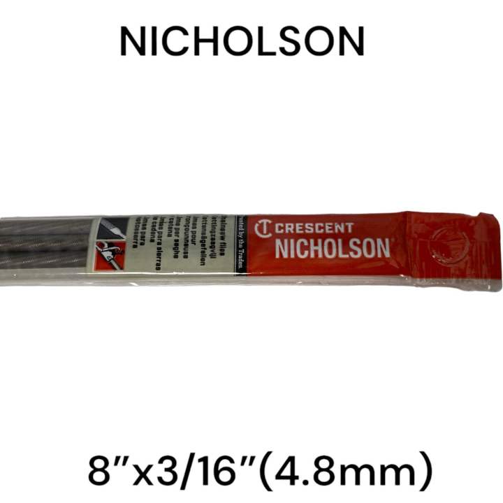 nicholson-ตะไบกลม-ลับโซ่เลื่อย-3-16-4-8มม-แพ็ค-3-อัน-ของแท้