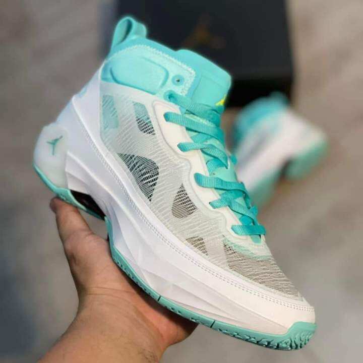 Sneakers J37 White Green Colorway | Men Shoes | Shoes For Men with Socks |  Basketball Shoes | Quality Shoes | Lazada PH