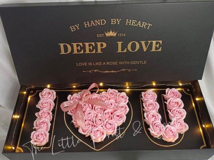 Romantic Valentine Tik Tok Deep Love I Love You Suprise Rose Soap Flower Gift Box Lazada