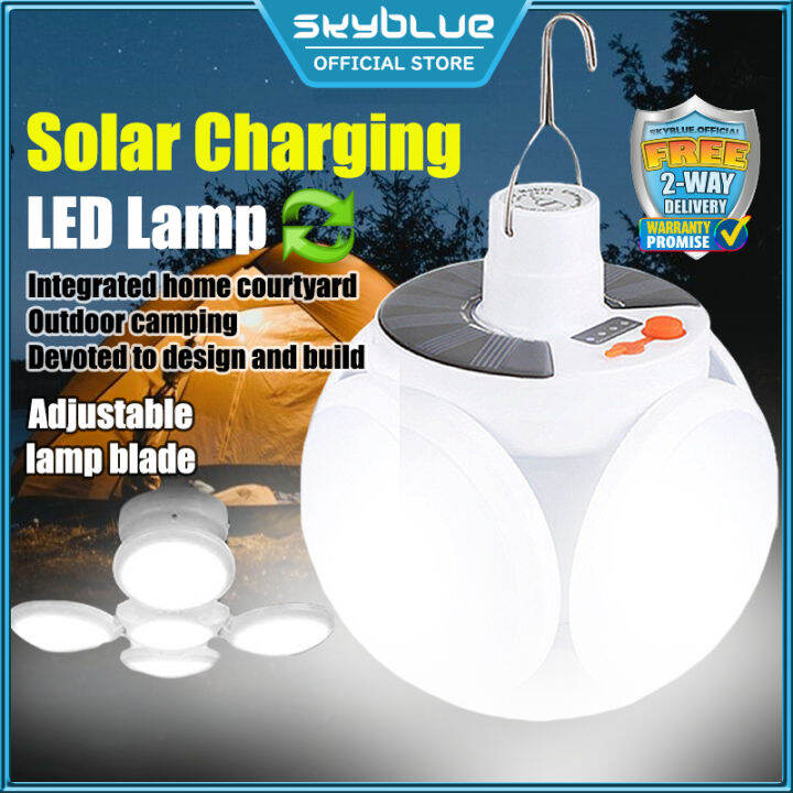 Solar Charging Camping LED Lamp Street Light With Foldable Waterproof