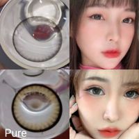 คอนแทคเลนส์ รุ่น Pure/Alice สีเทา/ตาล มีค่าสายตา (0.00)-(-10.00)