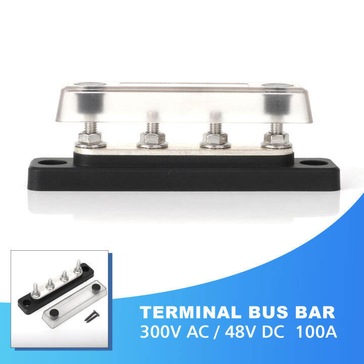 Auto Bus Bar Positive Negative Battery Power Distribution Block 100A