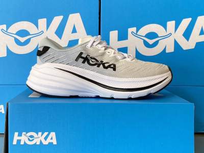 Hoka One One Bondi men X Running Shoes (size36-45) Gray รองเท้าวิ่งผู้หญิง รองเท้าวิ่งผู้ชาย