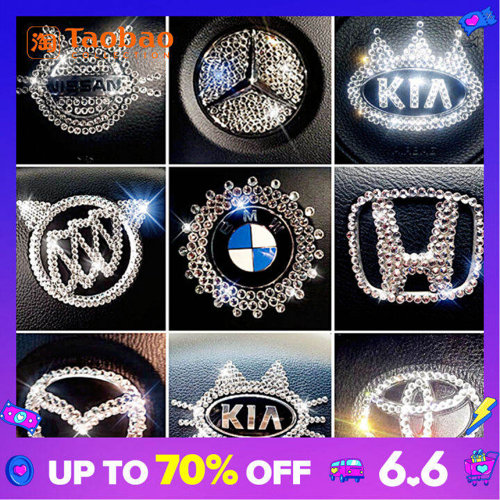 Car Interior Stickers Crystal Diamond Car Stickers Car Steering Wheel