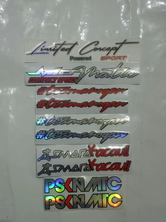 Stiker Cutting Team Arogan Limited Concept Asmara Kacau Fsknmrc