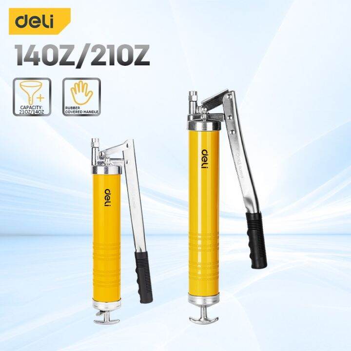 Deli Grease Gun 600CC/400CC Grease Gun Pump Heavy Duty High Pressure