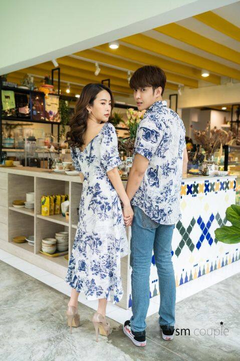 vsm-couple-2045-ชุดคู่รัก-ต้อนรับ-summer-ชุดคู่-ชุดคู่ไปงาน-ชุดคู่ออกงาน-ชุดถ่ายพรีเวดดิ้ง-ชุดไปงาน-ชุดออกงาน