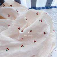 Muslin ผ้าสาลูสำหรับทารกผ้าห่อตัวสำหรับทารกแรกเกิดแบบนิ่มสำหรับฤดูร้อนผ้าห่อตัวสำหรับทารกแรกเกิดผ้าห่มสำหรับอาบน้ำผ้าสาลูสองชั้นสำหรับทารกผ้าห่ม