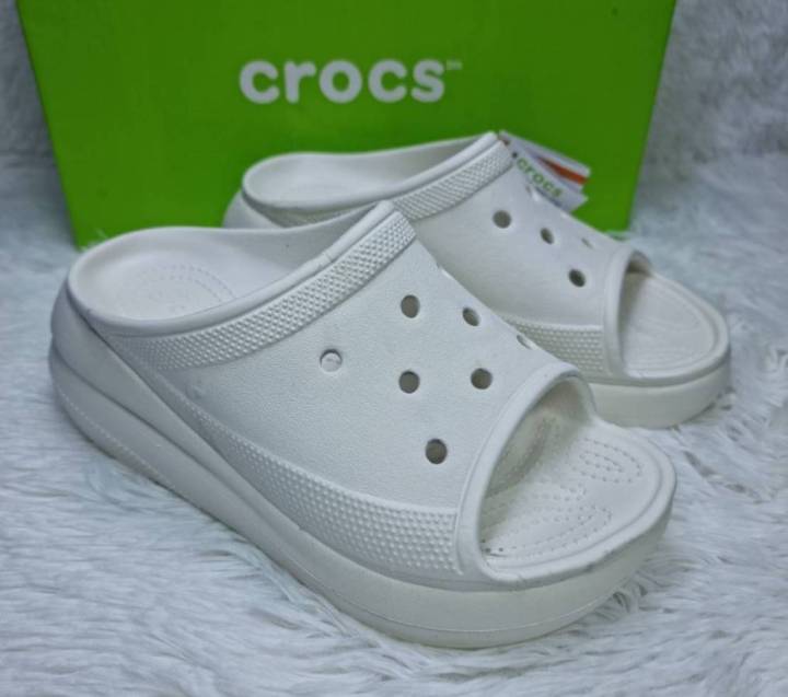 รองเท้า-crocs-รองเท้าแบบสวมส้นสูงของผู้หญิง-รุ่น-classic-crush-clog-มาใหม่ล่าสุดงานสวย-รับรองสินค้าเหมือนในรูปทุก-อย่างค่ะ