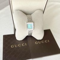 Like new!! Gucci watch G-Frame 3D Blue MOP YA128406 ของแท้