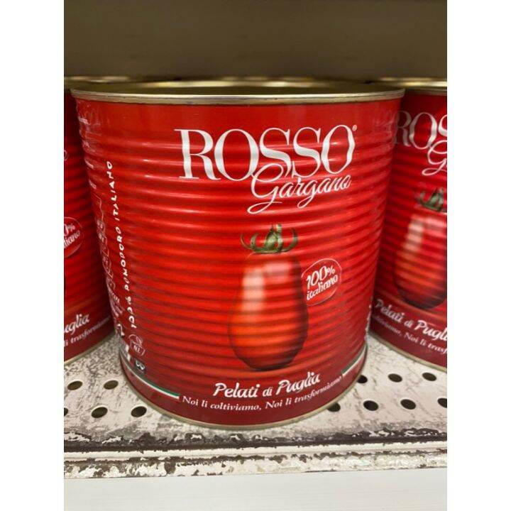 Whole Peeled Tomatoes In Tomato Juice ( Rosso Brand ) 2550 G. มะเขือเทศ