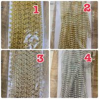 เทปแต่งสีเงินสีทองตกแต่งเสื้อผ้าและงานdiy เมตรละ 140฿