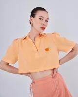 FC2201 Orange Cropped Shirt