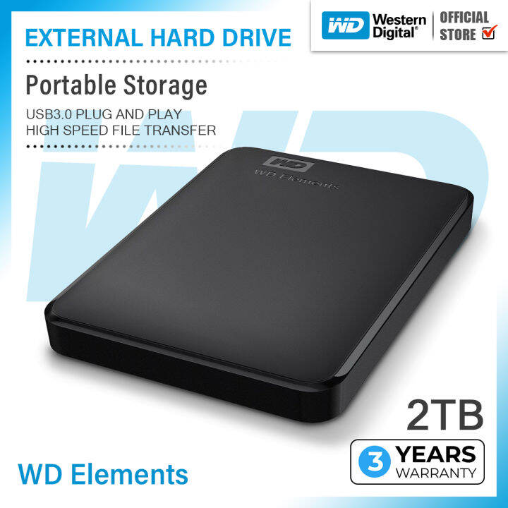 Western Digital External Hard Drive Wd Elements Enclosure Usb 30 Hdd Portable 25 Hard Drive 7038